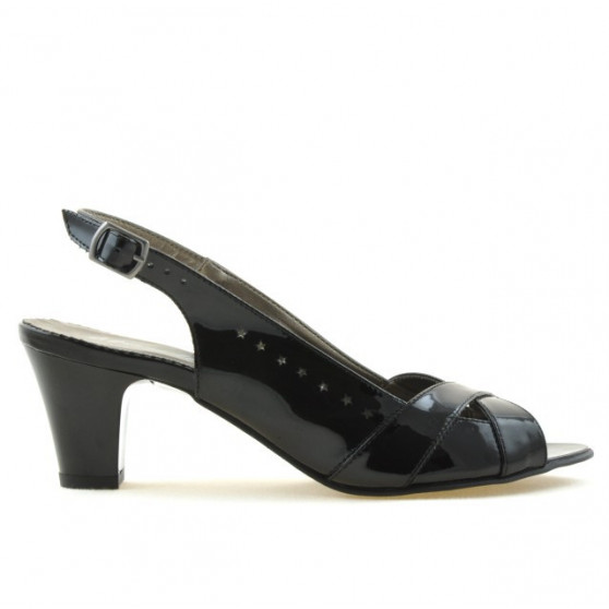 Damensandalen 1204 schwarzer Lack Damensandalen 1204 schwarzer Lack