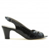 Damensandalen 1204 schwarzer Lack