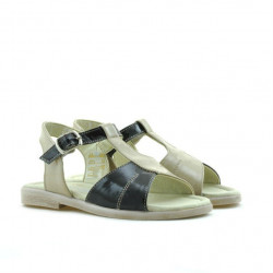 Kleinkindersandalen 40c Lack beige+schwarz