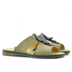 Damensandalen 5008 Braun+Indigo