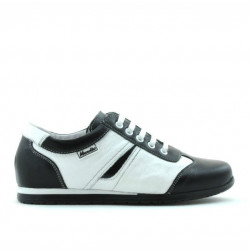 Kinderschuhe 136 schwarz+weiß