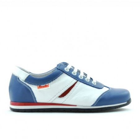 Kinderschuhe 136 blau+weiß