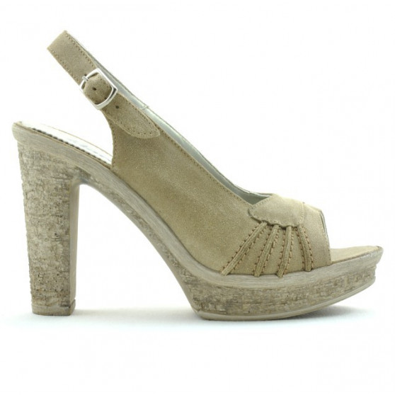 Damen Sandalen 597 Sand Velours Damen Sandalen 597 Sand Velours