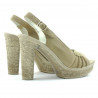 Damen Sandalen 597 Sand Velours