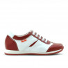 Kinderschuhe 136 rot+weiß