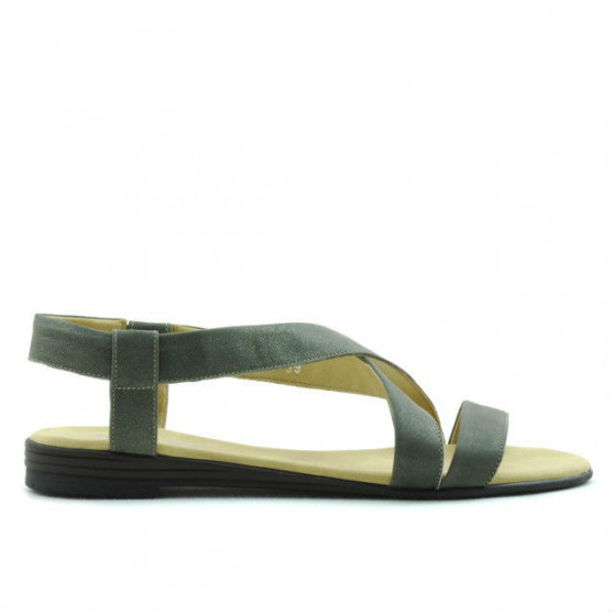 Damen Sandalen 5010 khaki perlglanz Damen Sandalen 5010 khaki perlglanz