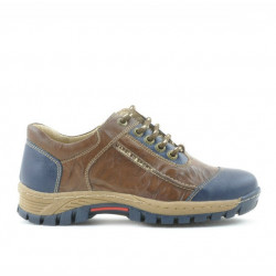 Kinderschuhe 137 Indigo+Braun
