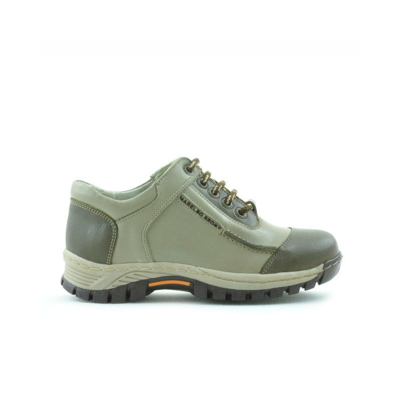 Kinderschuhe 137 khaki+beige