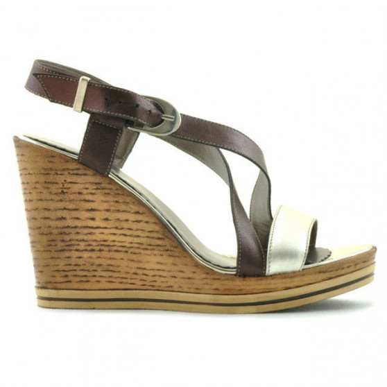 Damen Sandalen 5016 kombiniert gold Damen Sandalen 5016 kombiniert gold