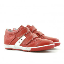 Kinderschuhe 134 rot+weiß