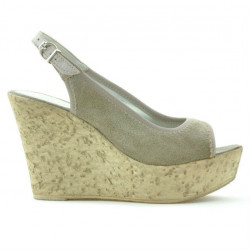 Damensandalen 5001 Sand Velours