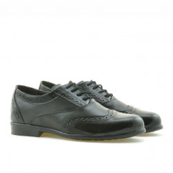 Schuhe Kinder 150 Kombination aus schwarzem Lack