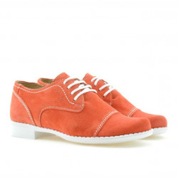 Kinder Schuhe 131 Korallenrot Velours