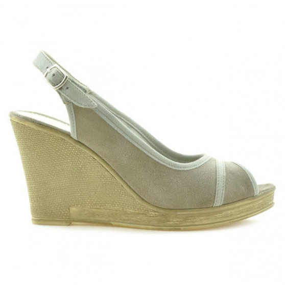 Damen Sandalen 5000 Sand Velours