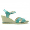Damen Sandalen 5007 Lack Grün