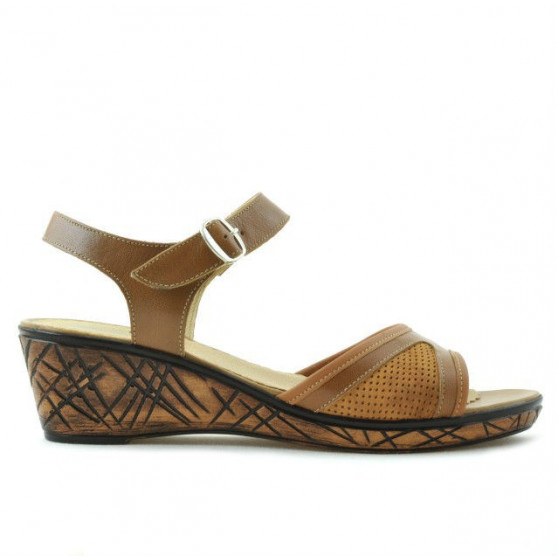 Damen Sandalen 5005p perforiert gewachstes Braun Damen Sandalen 5005p perforiert gewachstes Braun
