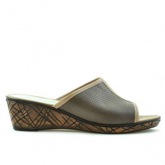 Damen Sandalen 5004m p kombinierter perforierter Cappuccino Damen Sandalen 5004m p kombinierter perforierter Cappuccino
