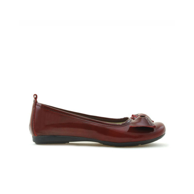 Kinder Schuhe 141 Lack Bordo