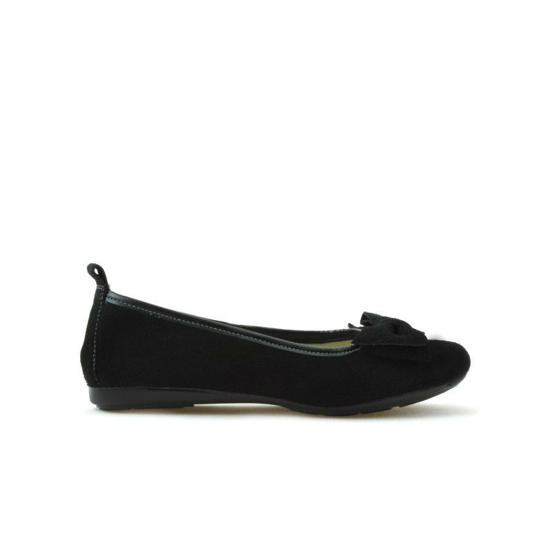 Kinderschuhe 141 schwarz Velours