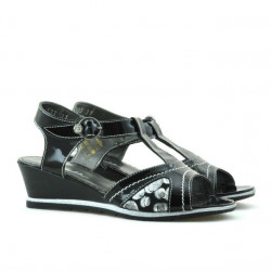 Kindersandalen 533 schwarz kombiniert Lack