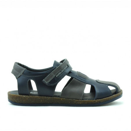 Kindersandalen 324 indigo+grau