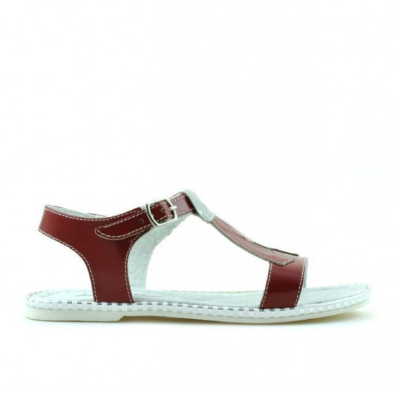 Kindersandalen 534 rotes Lackleder Kindersandalen 534 rotes Lackleder
