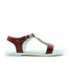 Kindersandalen 534 rotes Lackleder