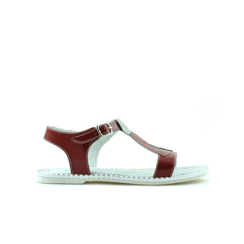 Kindersandalen 534 rotes Lackleder