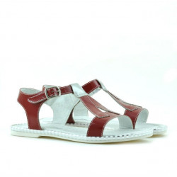Kindersandalen 534 rotes Lackleder