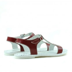 Kindersandalen 534 rotes Lackleder