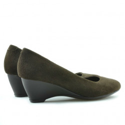 Damen Freizeitschuhe 152-1 Kaffeefarben Veloursleder
