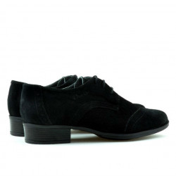 Damen Freizeitschuhe 691 schwarz Veloursleder