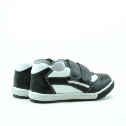 Kleinkinderschuhe 16c schwarz+weiß
