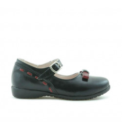 Kleine Kinderschuhe 12c schwarz+bordeaux