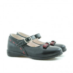 Kleine Kinderschuhe 12c schwarz+bordeaux