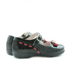 Kinderschuhe 12c Lack schwarz+rot