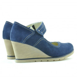 Damen Casual-Schuhe 199 Indigo Veloursleder
