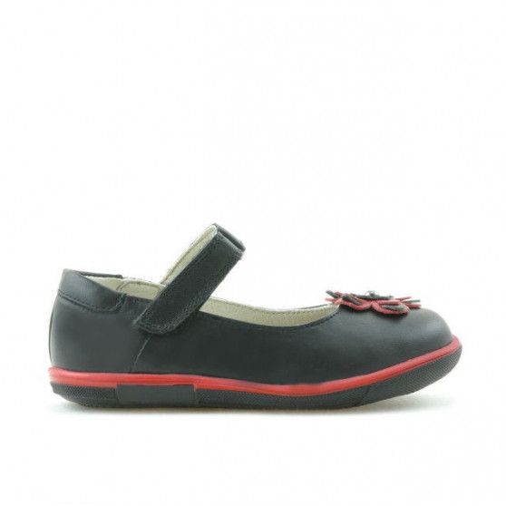 Kleinkinderschuhe 06c schwarz + rot