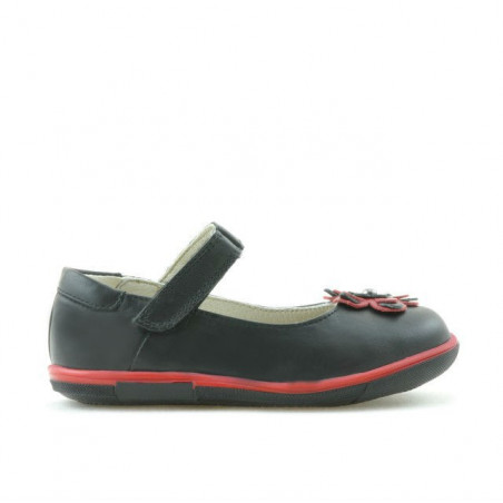 Kleinkinderschuhe 06c schwarz + rot