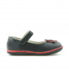 Kleinkinderschuhe 06c schwarz + rot