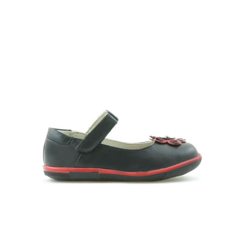 Kleinkinderschuhe 06c schwarz + rot