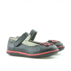 Kleinkinderschuhe 06c schwarz + rot