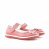 Kleinkindschuhe 06c korallenrot+weiß
