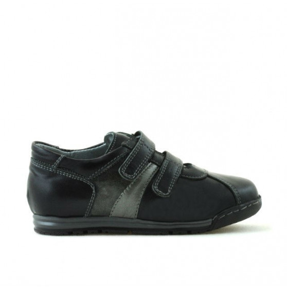 Kleinkinderschuhe 02c schwarz + grau