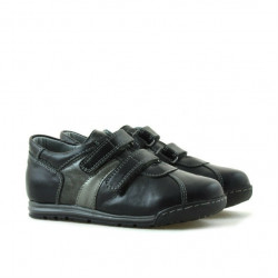 Kleinkinderschuhe 02c schwarz + grau