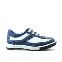 Kleinkinderschuhe 15c Indigo+Weiß