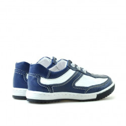 Kleinkinderschuhe 15c Indigo+Weiß