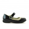 Kleinkinderschuhe 19c Lack Schwarz+Beige