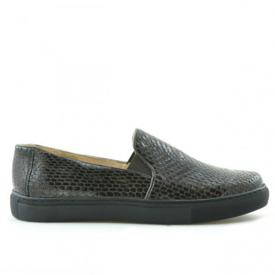 Damen-Sportschuhe 658 Krokodil Kaffee Damen-Sportschuhe 658 Krokodil Kaffee