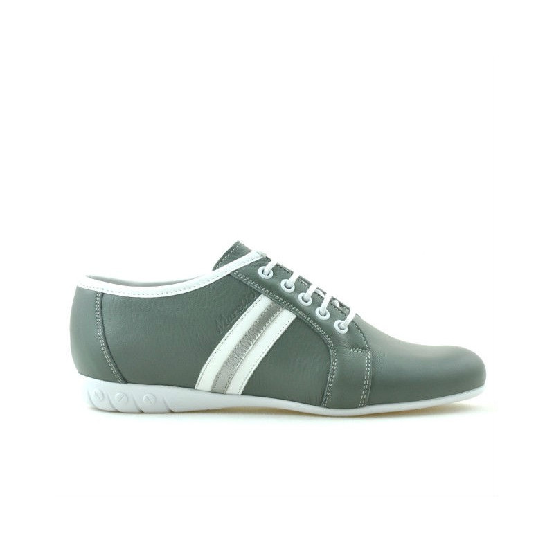 Damensportschuhe 187 grau+weiß